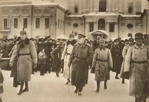Прибытие немецкой делегации в Брест-Литовск.