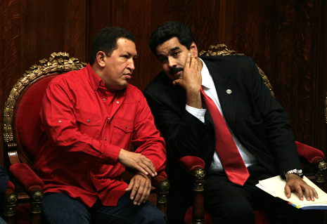Уго Чавес и Мадуро