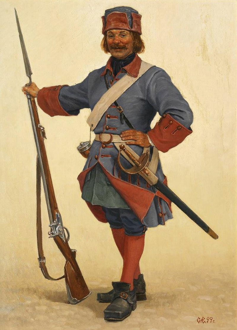 Униформа солдат Российской империи 18в