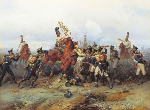 Willewalde_-_Czar's_Guard_capture_4th_line_regiment's_standard_at_Austerlitz