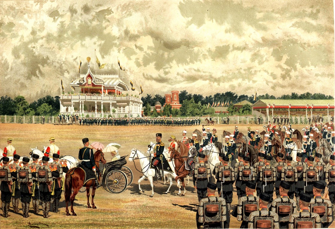 Парад 1883 г Александр III Петербург