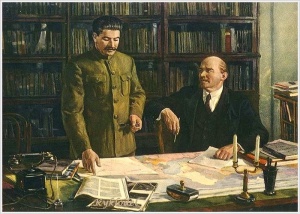 Налбандян Дмитрий Аркадьевич (1906-1993). «В.И. Ленин и И.В. Сталин за разработкой плана ГОЭЛРО» (****)