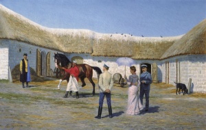 Осмотр лошади 1904. БУНИН НАРКИЗ НИКОЛАЕВИЧ 1856-1912