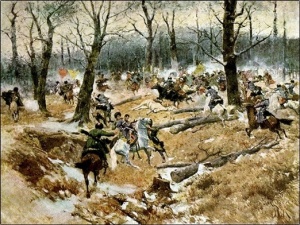 Смерть генерала Слепцова в бою 10 декабря 1851 года.Франц Алексеевич Рубо
