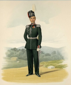 Флигель-адъютант, числящийся в казачьих частях (в парадной форме). 18 марта 1855 г.