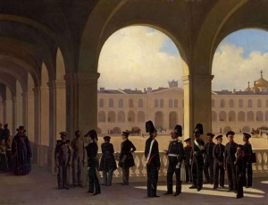 Двор военного училища в Санкт-Петербурге. 1850 Ладюрнер (Ладурнер) Адольф Игнатьевич
