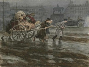 Переезд выселенной семьи (1918). Иван Алексеевич Владимиров (1869 — 1947)