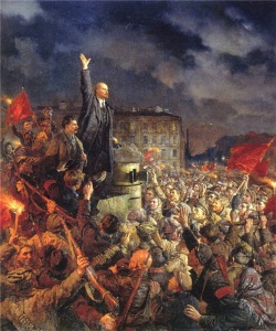 В. Серов. Да здравствует Октябрьская революция!