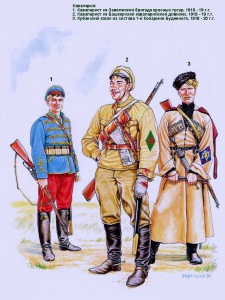 Рисунки А. Каращука. Красная кавалерия. Гражданская война в России (1918 - 1922 г.г.)