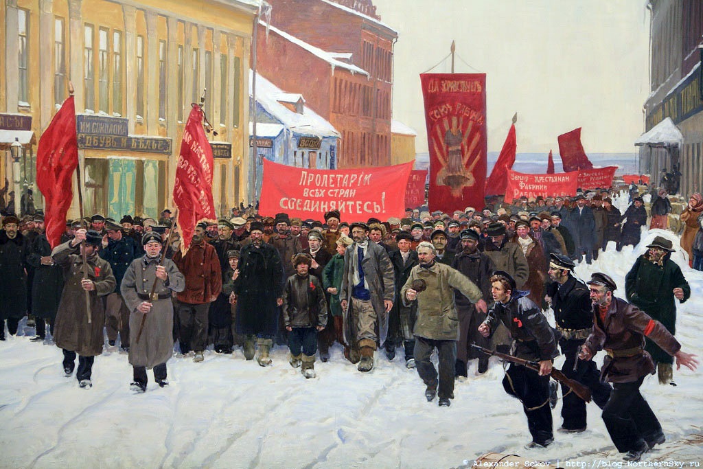 Музей-диорама «Вятка. 1917 год» был открыт в декабре 1977 г. - к 60-летию Октябрьской революции (с 1998 г. – музейно-выставочный центр «Диорама»). ФРАГМЕНТ.
