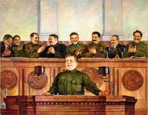 Дмитрий Налбандян «Выступление С.М.Кирова на XVII съезде партии» (1935)