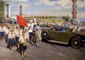 Иностранные туристы в Ленинграде Иван Алексеевич Владимиров 1937
