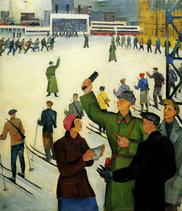 Подготовка рабочих к обороне - Вера Ливанова (1932 год)