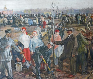 П. Д. Бучкин - "Всероссийский праздник труда 1 мая" (1920 год)