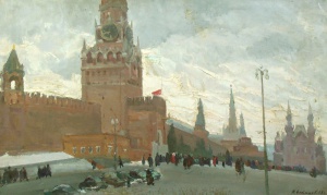 Н. Елтышев. Красная площадь. 1958