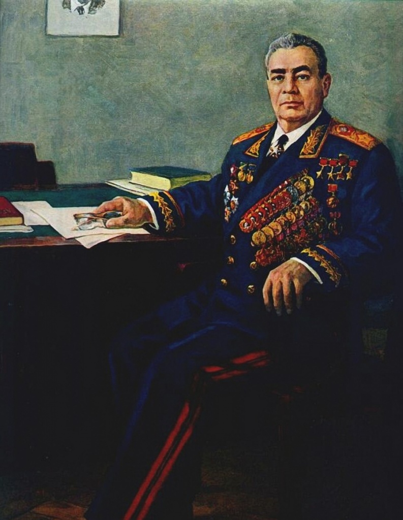 Портрет Леонида Ильича Брежнева с наградами