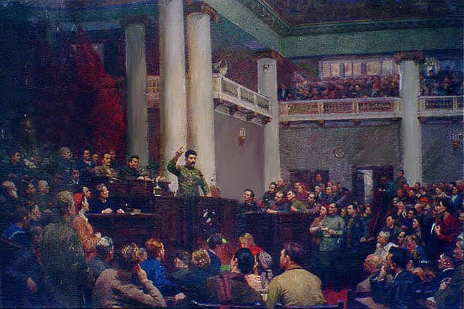 Б. Иогансон. И.В.Сталин в Таврическом дворце. 1953