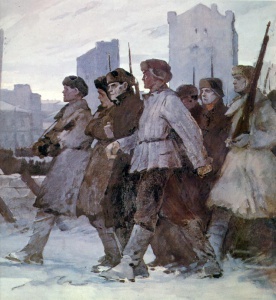 Г. Нисский. На защиту Москвы. Ленинградское шоссе. 1942