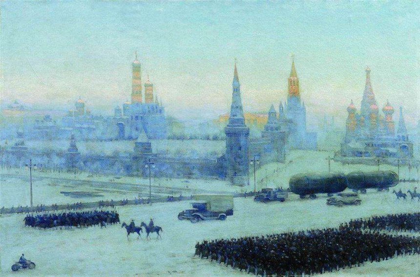 К. Юон. Утро Москвы. 1942.