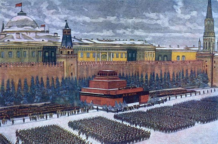  Парад на Красной площади 7 ноября 1941 года. К. Юон 1942.