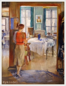 Пименов Юрий Иванович (Россия, 1903 - 1977) «В комнатах»