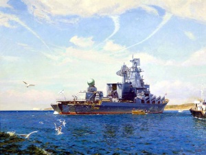 Ракетный крейсер «Москва» (Олег Ездаков, 2008 год)