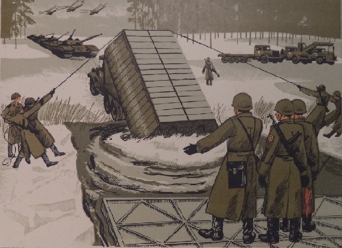 Советские плакаты, армия СССР. ИНЖЕНЕРНЫЕ ВОЙСКА 