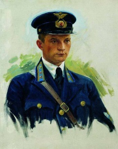Портрет летчика Матвеева - Иван Куликов (1940 год)