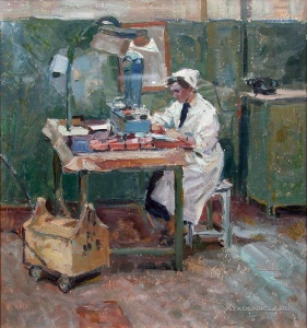 Шанин Марат Семенович (Россия, 1928) «Лаборатория Лампового завода» 1968